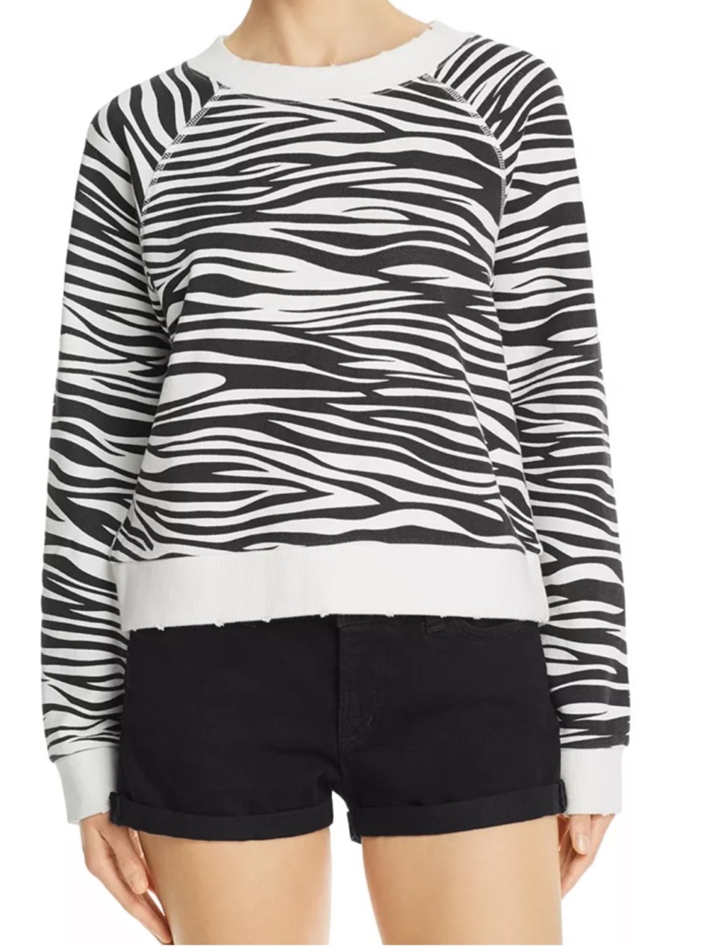 Pistola Zebra Print French Terry Sweatshirt